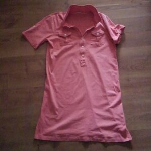J. Crew salmon pink collar dress